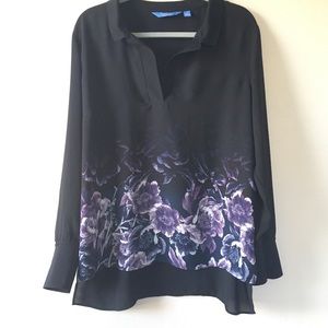 🆕Vera Wang black/purple high- low top-XL.